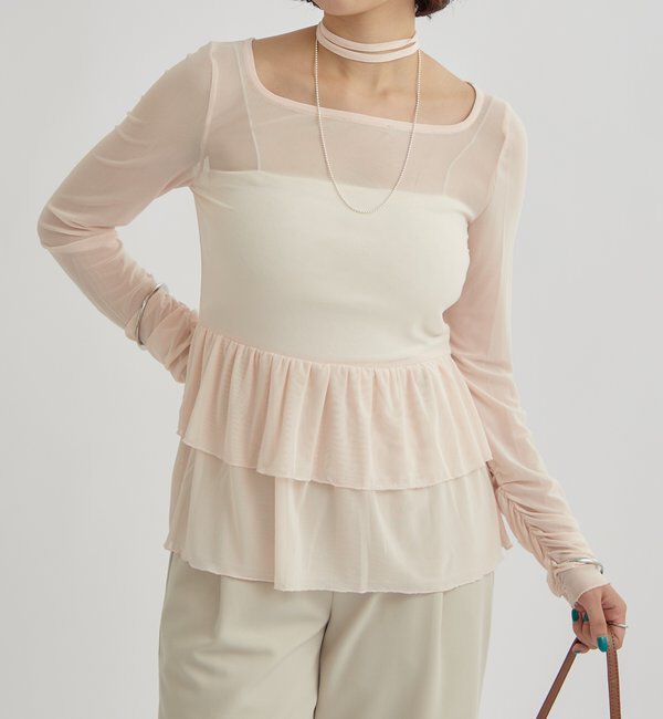  「ドットティアードプルオーバー」|Tシャツ・カットソー|