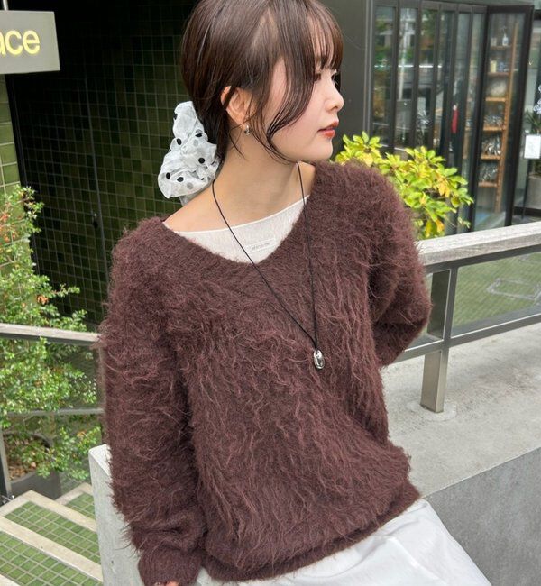  「ふわふわシャギーニット」|ニット・セーター|