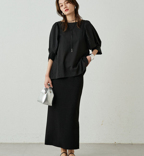  「【Lサイズも登場！】ポンチZIPタイトスカート」|スカート|