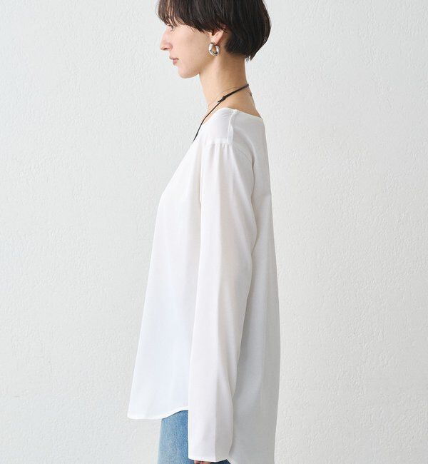 【お値下げ】LOUNGEDRESS サテンロンTブラウス Loungedress（ラウンジドレス） ブラウス シャツ サテンロンTブラウス