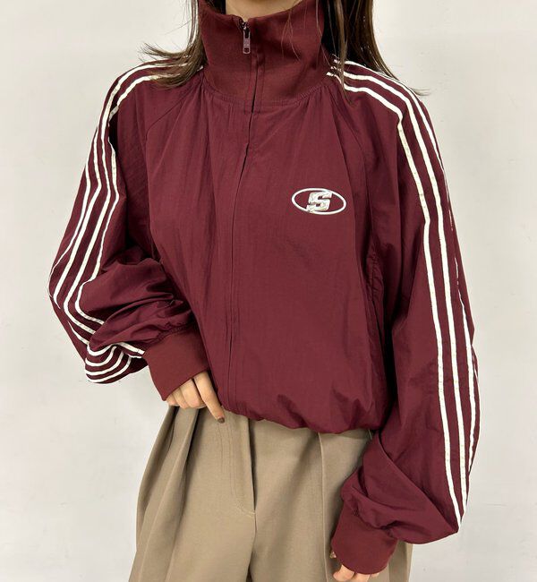  「【SLOPPY/スロッピー】 Sロゴナイロントラックジャケット」|その他|ボルドー