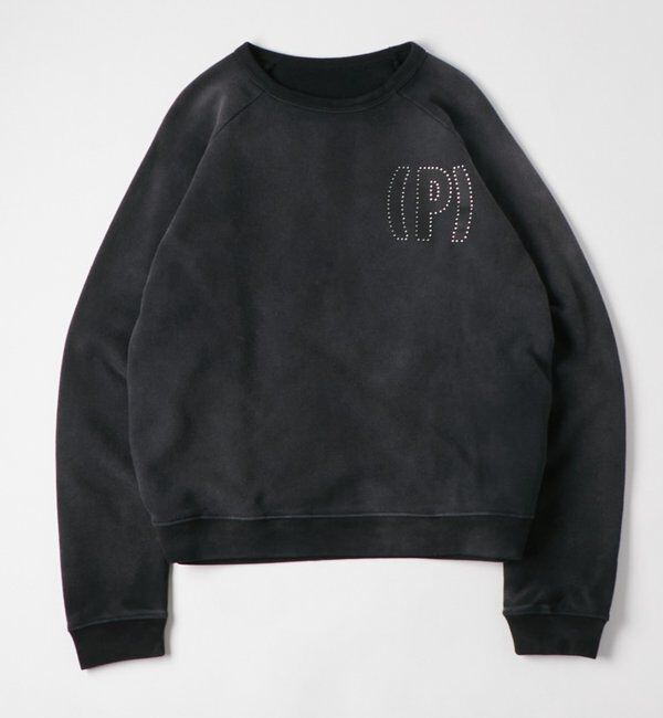  「KOOKY'N（P）ロゴクルースウェット」|Tシャツ・カットソー|チャコールグレー