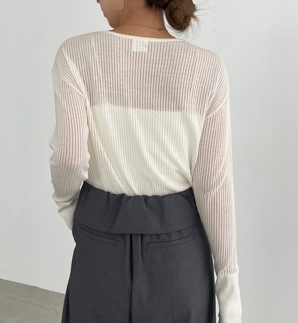  「〈C.L〉シアーヘンリーニット」|ニット・セーター|