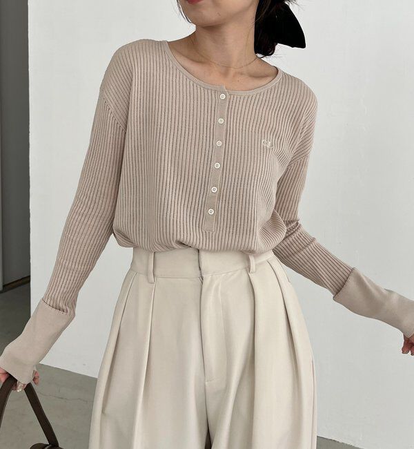  「〈C.L〉シアーヘンリーニット」|ニット・セーター|