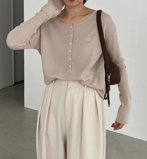  「〈C.L〉シアーヘンリーニット」|ニット・セーター|