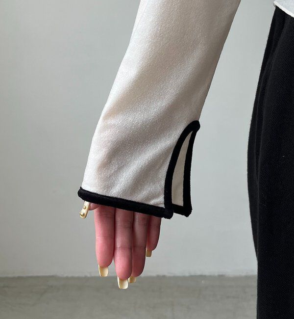  「【前後2WAY】ベロアリンガーTシャツ」|Tシャツ・カットソー|