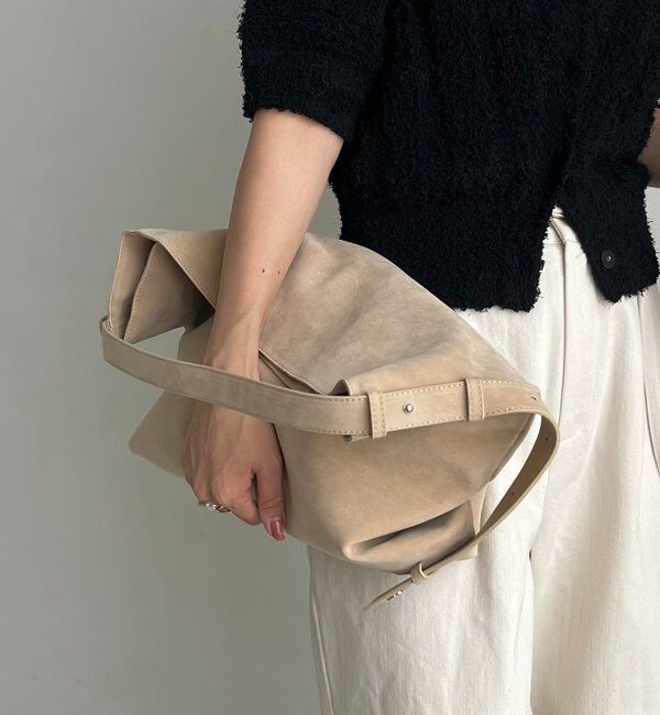  「【WEB限定カラー・ブラック/大容量】2WAYワンハンドルバッグ」|トートバッグ|