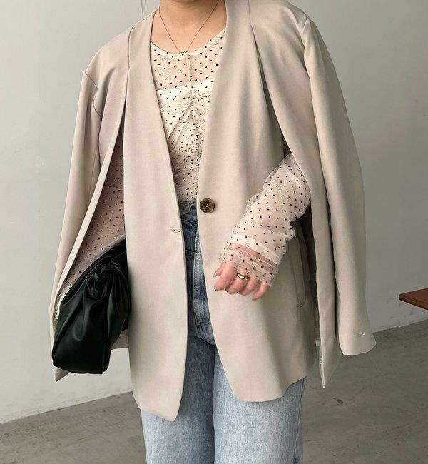  「【再販】〈C.L〉スリットスリーブジャケット」|テーラードジャケット|