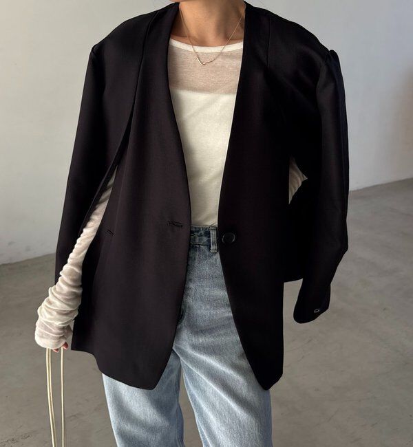  「【再販】〈C.L〉スリットスリーブジャケット」|テーラードジャケット|