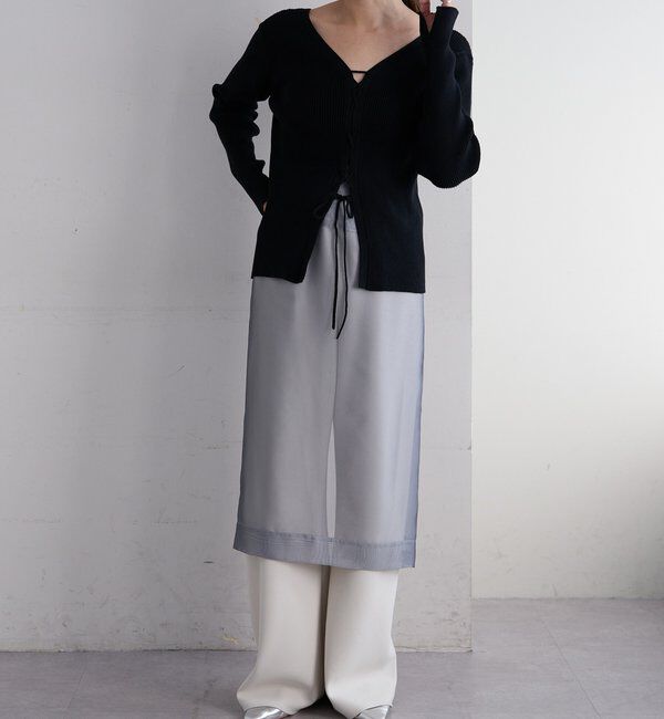  「ダブルクロスワイドパンツ」|チノ|