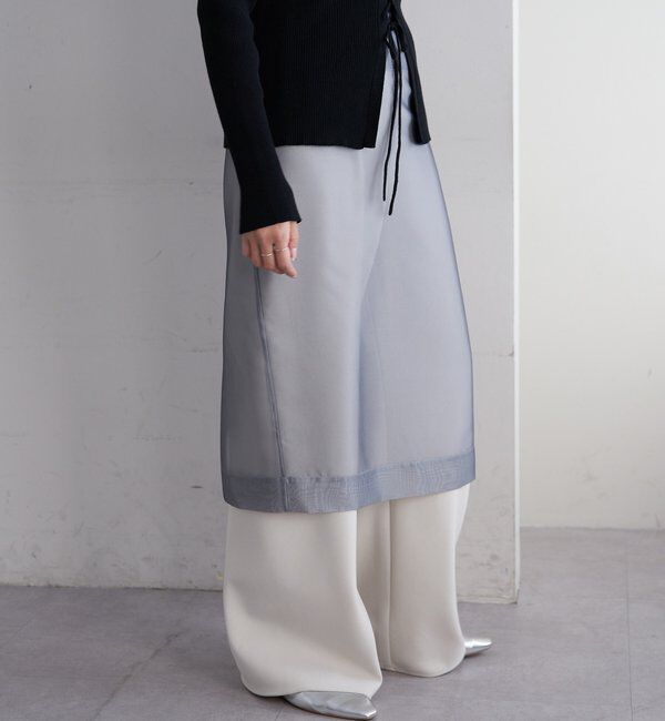  「ダブルクロスワイドパンツ」|チノ|