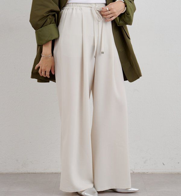  「ウエストデザインパンツ」|チノ|