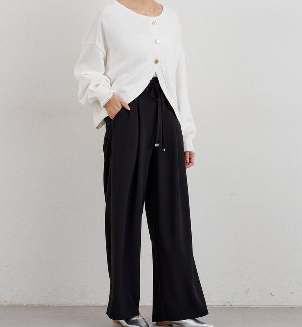  「ウエストデザインパンツ」|チノ|