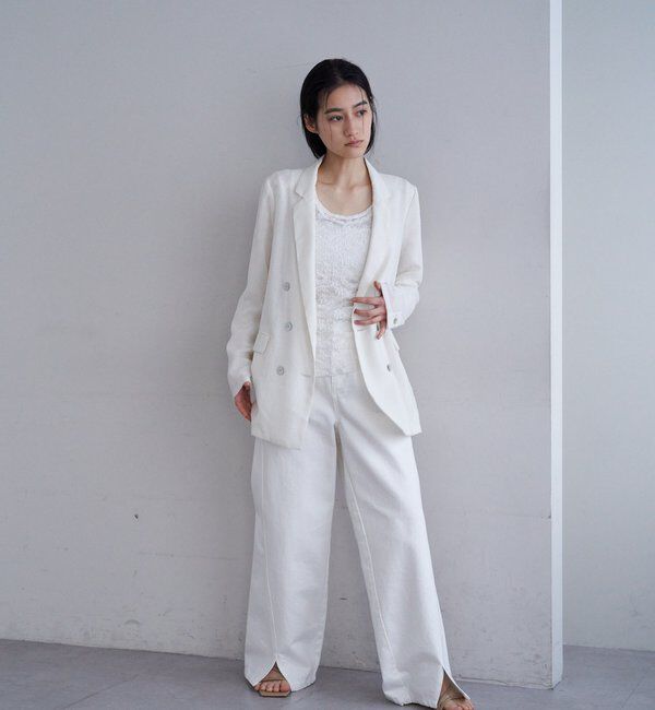  「【26SS予約】シアーウォッシャブルジャケット」|テーラードジャケット|