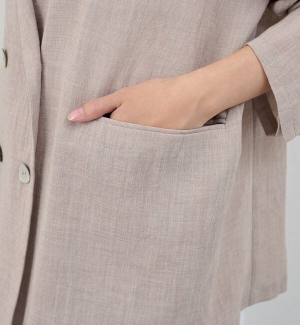  「【26SS予約】シアーウォッシャブルジャケット」|テーラードジャケット|