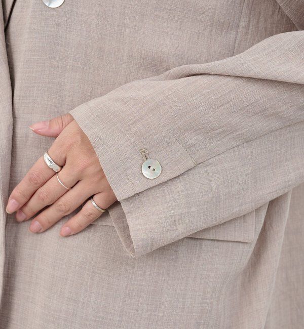  「【26SS予約】シアーウォッシャブルジャケット」|テーラードジャケット|