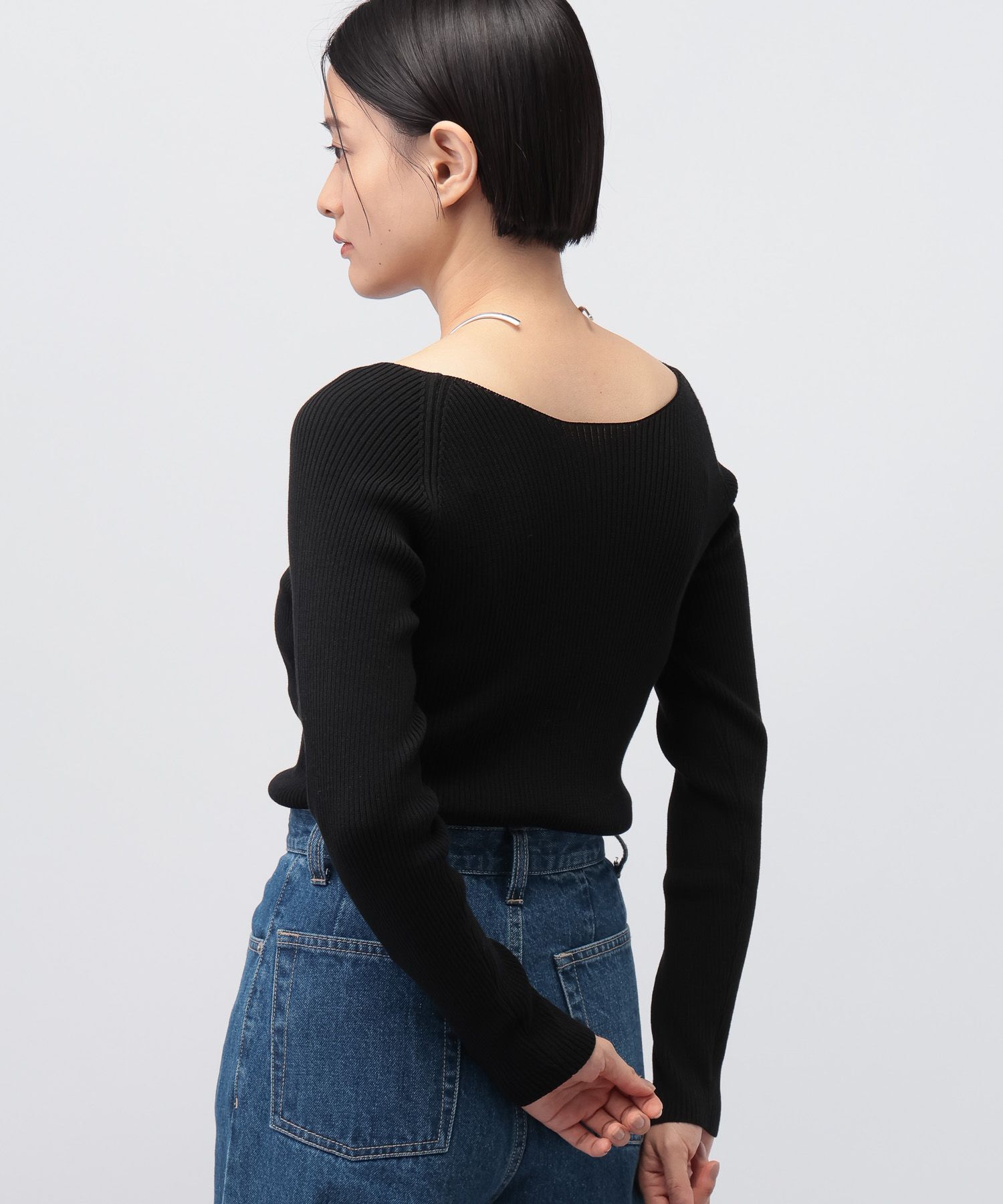 A part by 「2WAYボートネックプルオーバー_長袖」|ニット・セーター|