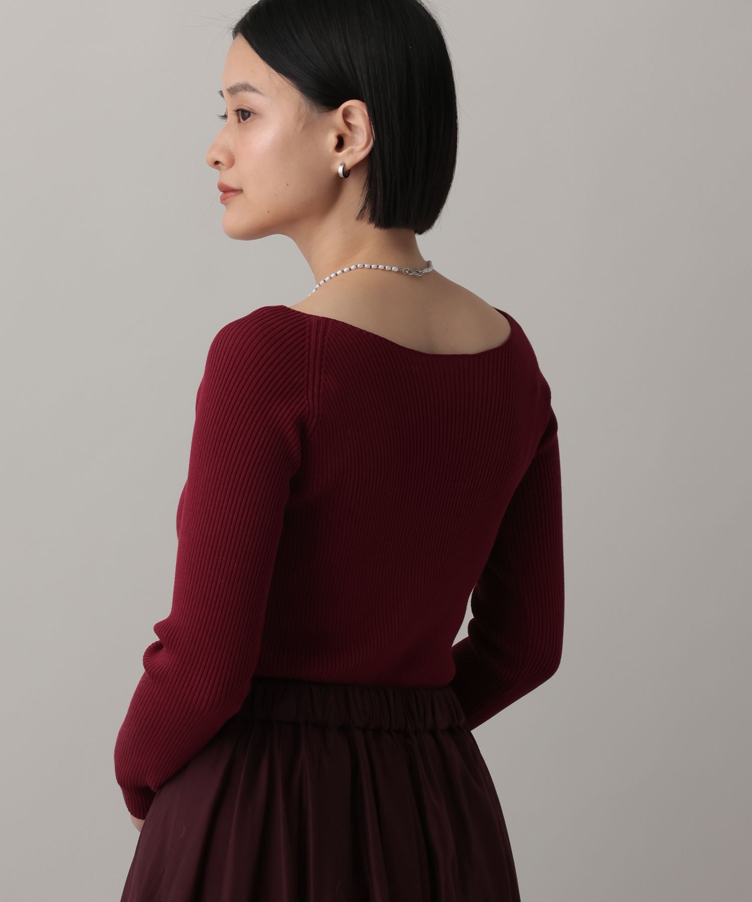 A part by 「2WAYボートネックプルオーバー_長袖」|ニット・セーター|