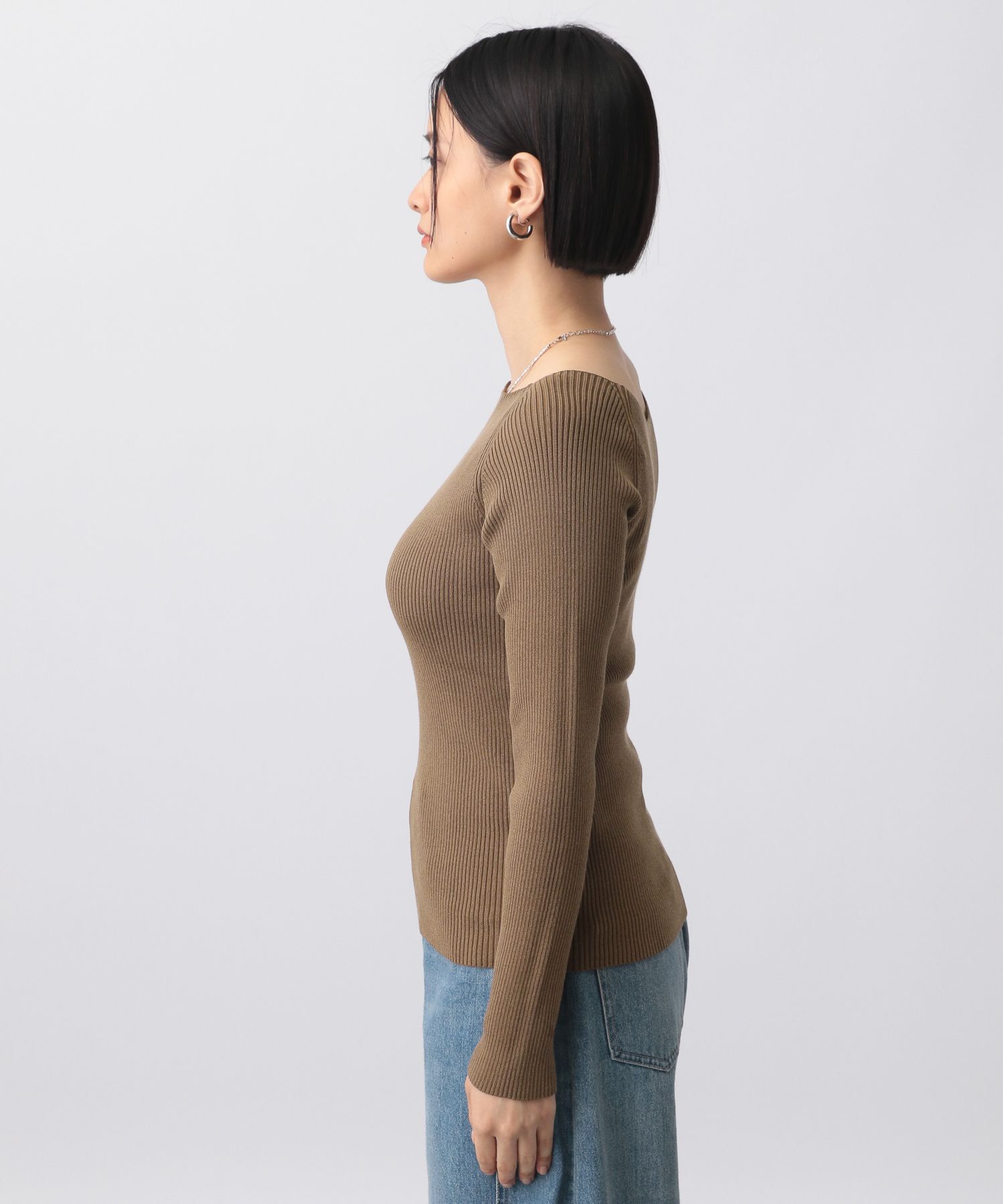 A part by 「2WAYボートネックプルオーバー_長袖」|ニット・セーター|