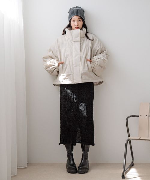 撥水加工・保温効果抜群!】モンスターショートコート（LOWRYS FARM