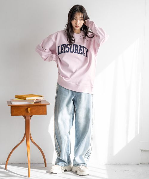 LOWRYS FARM「ＵＳＡウラケロゴプルオーバー」|スウェット・ジャージ|