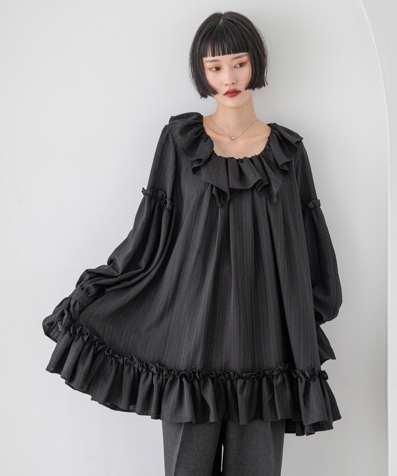 LOWRYS FARM「アソートフリルチュニックブラウス」|ワンピース|