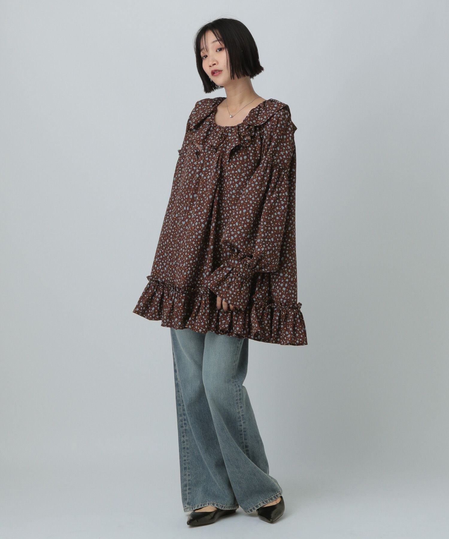 LOWRYS FARM「アソートフリルチュニックブラウス」|ワンピース|