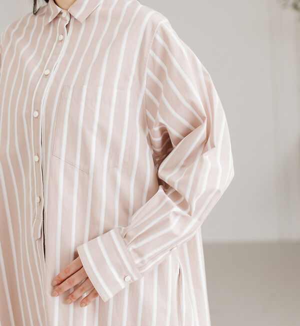 collex「【Alltid】スーピマコットンシャツワンピース」|ワンピース|