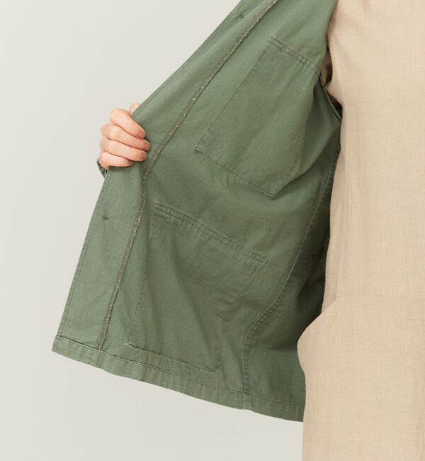 collex「【ROTHCO/ロスコ】Vネック シャツジャケット」|ブルゾン・スタジャン|