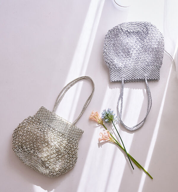 collex「【ANANS】SMALL マクラメ メタリック トートバッグ」|トートバッグ|