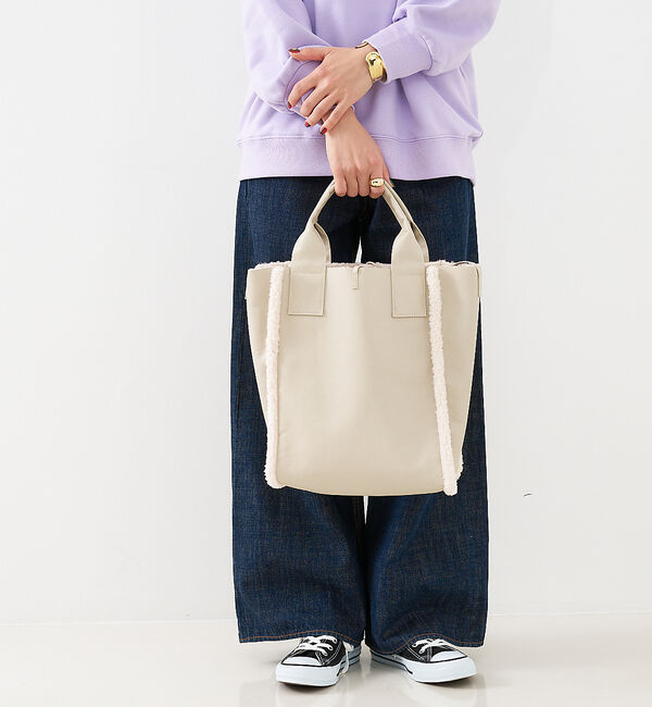 collex「リバーシブルボアトート2WAYバッグ」|トートバッグ|