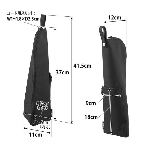 collex「【tower】 耐熱ヘアーアイロンポーチL」|ポーチ|