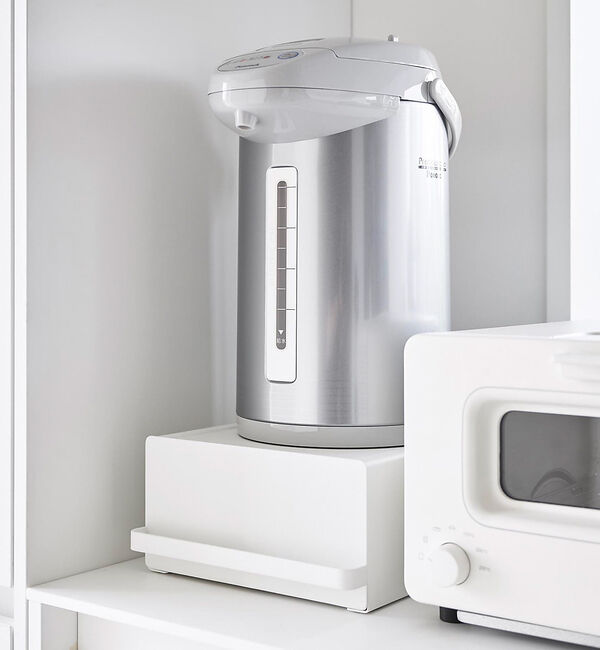 collex「【tower】 引出付きキッチン家電下ラック 省スペース 台所収納」|食器・キッチングッズ|