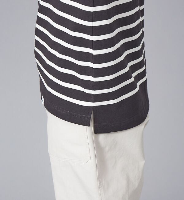 ABAHOUSE「【MONTKEMMEL / モンケメル】別注 ボーダー オーバーサイズ クルーネ」|Tシャツ・カットソー|