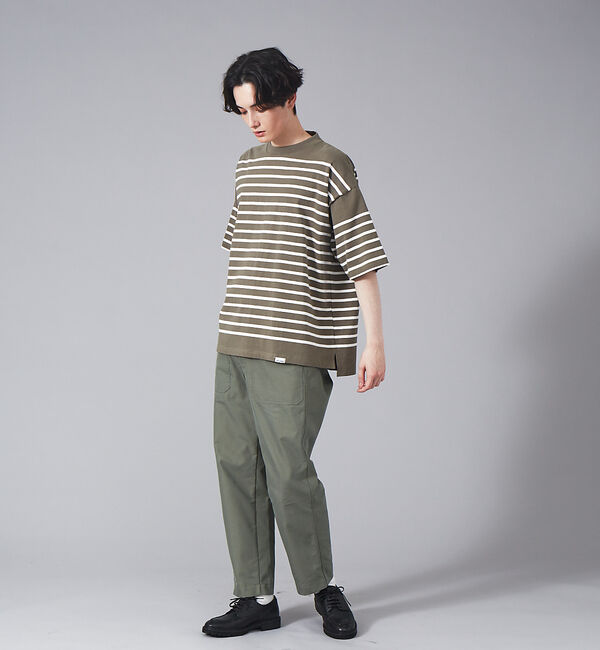 ABAHOUSE「【MONTKEMMEL / モンケメル】別注 ボーダー オーバーサイズ クルーネ」|Tシャツ・カットソー|