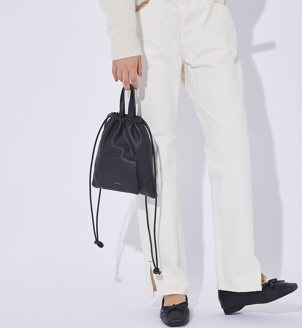 ABAHOUSE「【YArKA/ヤーカ】real leather drawstring shoul」|ショルダー・メッセンジャー|