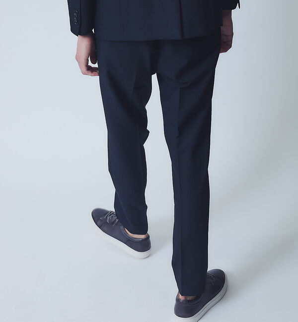 ABAHOUSE「【セットアップ対応】リネンライク ライトイージースラックス / 軽量 ストレッチ」|スラックス|