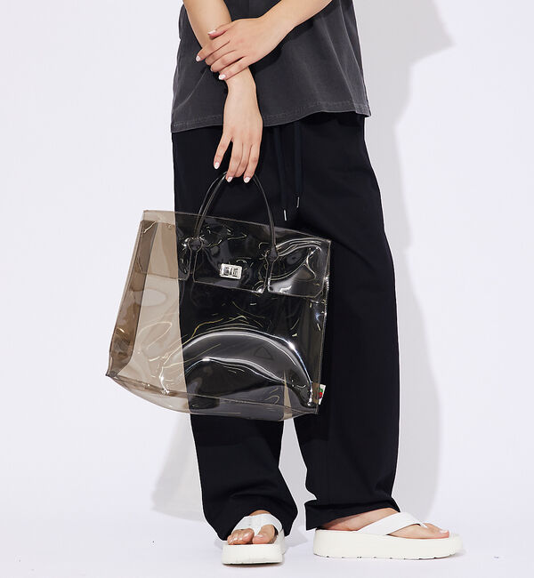 ABAHOUSE「【FRUIT OF THE LOOM/フルーツ オブ ザ ルーム】VINYL T」|トートバッグ|ブラウン