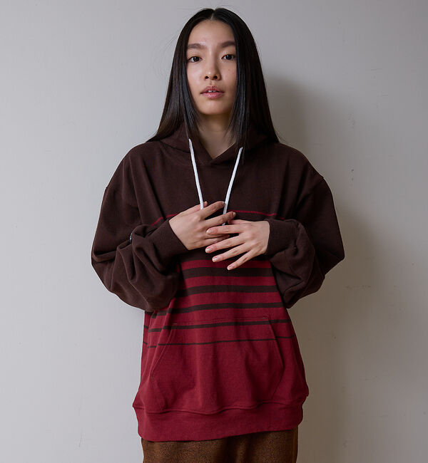 ABAHOUSE「BARBARIAN 12ozHEAVY WEIGHTパーカー/ボーダー/ユニセッ」|パーカー|