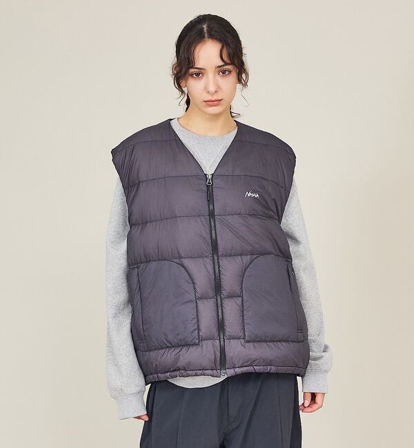 ABAHOUSE「【NANGA/ナンガ】SHEER DOWN VEST/ シアーダウンベスト/N2」|ダウン|