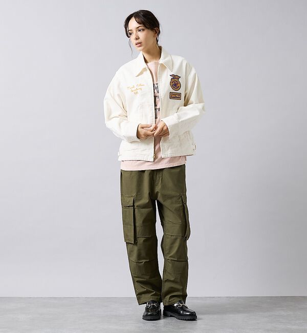 ABAHOUSE「【THRIFTY LOOK スリフティルック】 FFA JACKET/ファーマー」|ブルゾン・スタジャン|