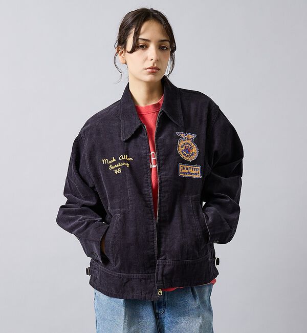 ABAHOUSE「【THRIFTY LOOK スリフティルック】 FFA JACKET/ファーマー」|ブルゾン・スタジャン|