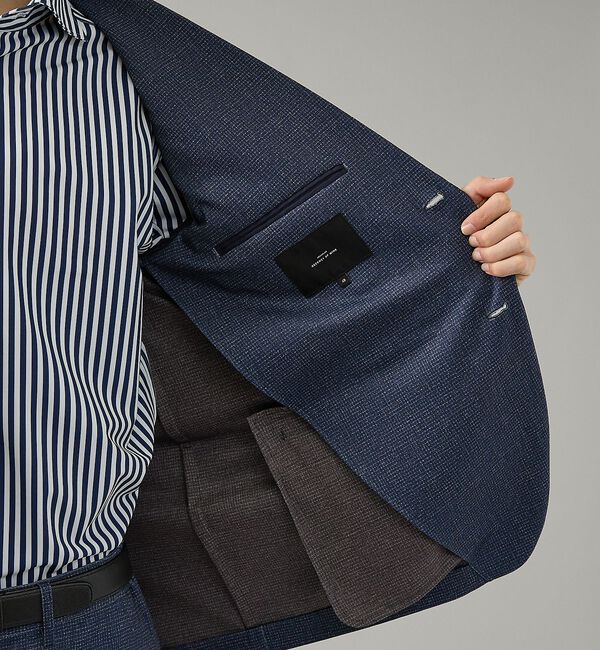 ABAHOUSE「【セットアップ対応】チェック柄 ライトポンチ ジャケット / FLEX JACK」|テーラードジャケット|