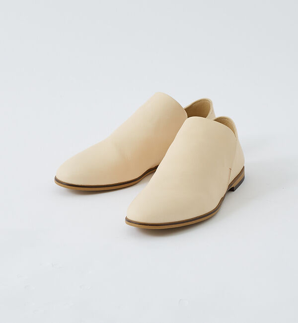 alfredoBANNISTER「【ヌメ革】ソフトレザー ドレープフラットシューズ」|その他|