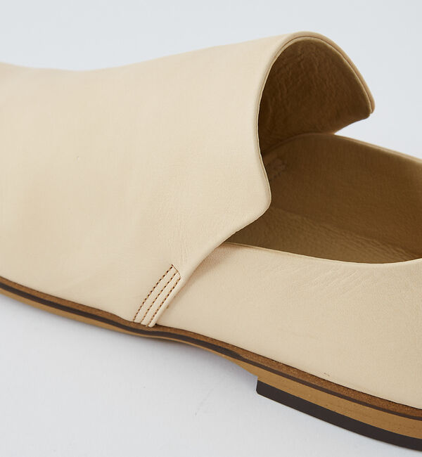 alfredoBANNISTER「【ヌメ革】ソフトレザー ドレープフラットシューズ」|その他|