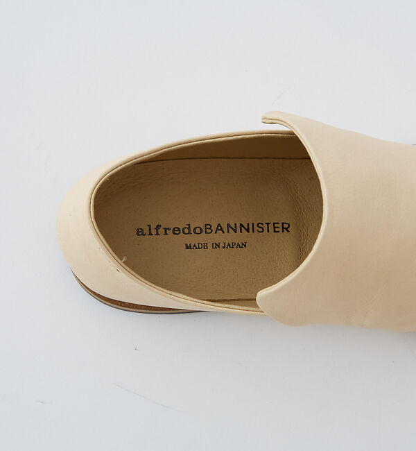 alfredoBANNISTER「【ヌメ革】ソフトレザー ドレープフラットシューズ」|その他|