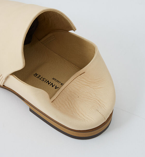 alfredoBANNISTER「【ヌメ革】ソフトレザー ドレープフラットシューズ」|その他|