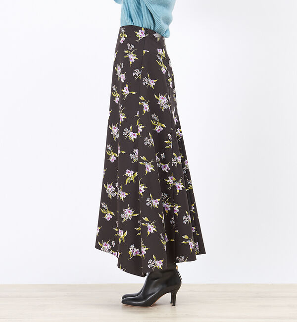 Rouge vif「フラワープリントスカート」|スカート|