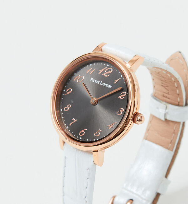 Rouge vif「【PIERRE LANNIER】ノバコレクションチャコールグレーP427C930」|腕時計|