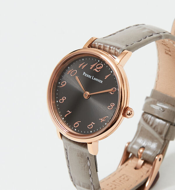 Rouge vif「【PIERRE LANNIER】ノバコレクションチャコールグレーP427C930」|腕時計|